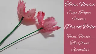 Parrot Tulip Flowers|Crepe Paper Flowers|Titas Florist|#V_25