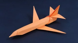 Simplified 737 paper airplane