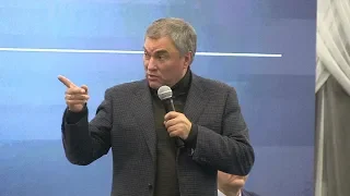 Вячеслав Володин раскритиковал закон облпрокуратуры