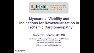 22-6-14 UM/JMH Pioneers in Cardiology Lecture Series - Robert O Bonow MD - Myocardial Viability