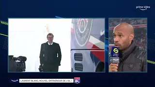 Thierry Henry s'exprime sur l'arrivée de Laurent Blanc à l'Olympique Lyonnais