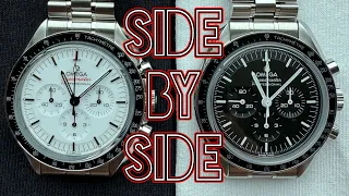 White vs Black Omega Speedmaster Professional Moonwatch