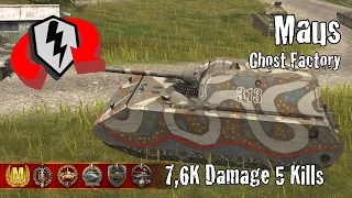 Maus  |  7,6K Damage 5 Kills  |  WoT Blitz Replays