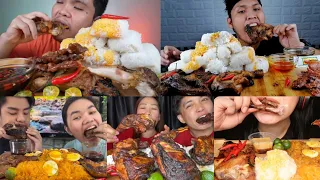 Filipino Mukbangers Eating Mang Inasal Mukbang | COMPILATION