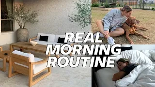 Vlog: Real & Raw Morning Routine, Outdoor Decor, Beauty product Declutter!