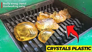 Plastic Crystals vs Fast Shredder Machine | ASMR