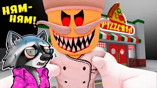 🍕 СТРАШНЫЙ ПОВАР ОХОТИТСЯ НА МЕНЯ! ПОБЕГ ИЗ ПИЦЦЕРИИ В ROBLOX 🦝 ЕНОТИК СТИВ