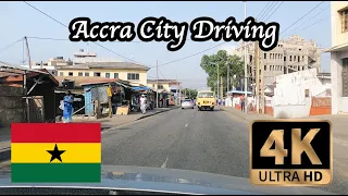 【4K Drive in Ghana】Accra Driving, the capital city of Ghana