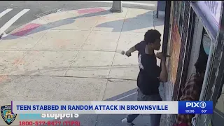 Teen stabbed in random Brownsville attack