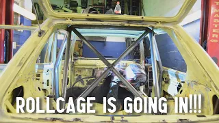 ROLL CAGE IS ALMOST COMPLETE ON THE 2L 8V RACECAR! (DAY 3) | BUDGET BUILD VW MK1 2L 8V RACECAR ep.12