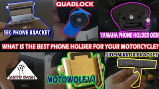 THE BEST PHONE HOLDER FOR YOUR MOTORCYCLE?! YAMAHA XMAX 300 #quadlock