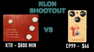 KLON KTR VS CALINE CP99 - KLON PEDAL SHOOTOUT #4  - GUITAR PEDAL SHOOTOUT