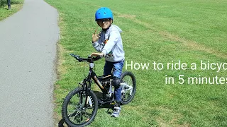Learn to ride a bike in 5 minutes!!