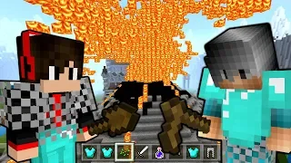 Майнкрафт ПВП на ВУЛКАНЕ 🌋 - КокаПлей против Папы - Выживание Minecraft PE