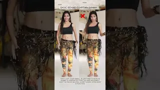 Egyptian shimmy | online belly dance classes | belly dance tutorial  #shorts #trending