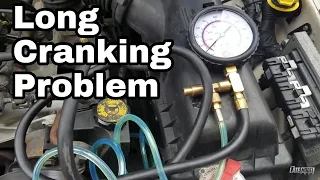 Diagnosing Fuel Pressure Long Crank & Start Jeep Cherokee Xj  Wrangler