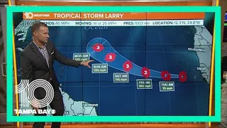 Tropical Storm Larry forms in Atlantic, likely to become hurricane | Sept. 1 5 am update