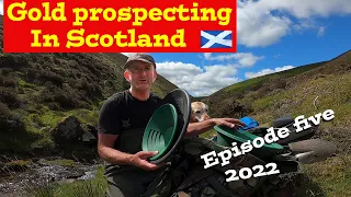 Gold Panning in Scotland - Gold Rush UK 2022 #goldrush #goldprospecting  #wildcamping