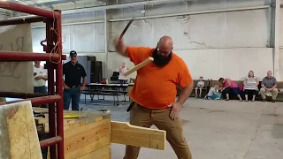 Guy Competes and Wins in Knife Competition