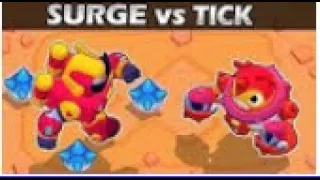 РЕАКЦИЯ НА  SURGE vs TICK | Héroe VS Villano 2 | Brawl Stars