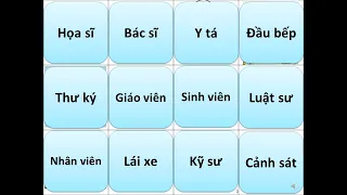 Từ vựng về nghề nghiệp 직업에 대해 관련된 베트남어 단어