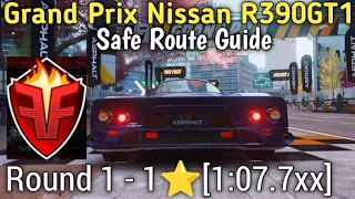 Asphalt 9 Grand Prix Nissan R390GT1 Round 1 - 1⭐[ 01:07:7xx]