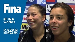 Roseline Filion and Meaghan Benfeito: silver medallists of women's 10m Synchro Platform