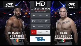 Francis Ngannou VS Cain Velasques | Веласкес против Нганну ( ПОЛНЫЙ БОЙ ) | UFC Phoenix