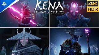 Kena: Bridge of Spirits [PS5] - All Bosses No Damage in Master Difficulty (4K 60FPS)