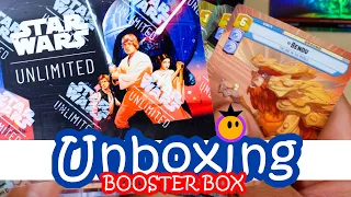 SO MANY LEGENDARIES! Star Wars Unlimited Booster Box Unboxing - Great Cards Pulled