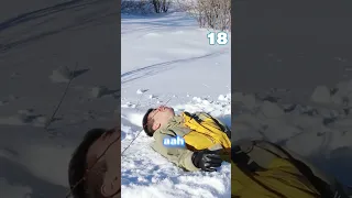 SNOWBOARD UCHAMAN DEB YEQILIB TRAVMA OLDIM😂