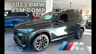 2023 BMW X5 M Competition - Black Sapphire on Black Full Merino Leather Walk Around 4K