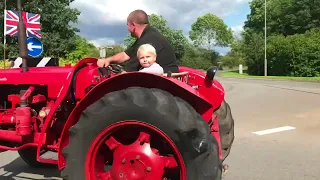Briggs Automotive Taking the classic tractor out with his son for a run