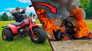 My NEW Three-Wheeler Caught on FIRE!