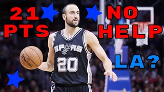 MANU GINOBILI 21 POINTS NO HELP FROM ALDRIDGE!! - NBA PLAYOFFS CONFERENCE FINALS HIGHLIGHTS!!