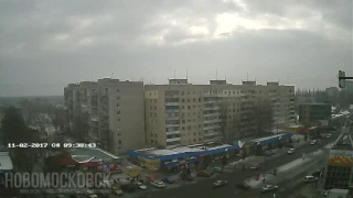 TimeLapse 2017 02 11 Новомосковск, Украина