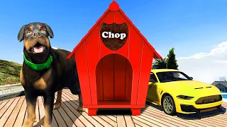 GTA 5 - Chop UPGRADES his HOUSE! (Millionaire Mod)