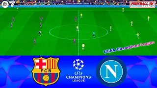 Barcelona vs Napoli - UEFA Champions League 23/24 | Full Match - EA FC 24 Gameplay PC