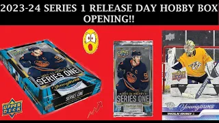 LOADED 8 YOUNG GUN 2023-24 SERIES 1 RELEASE DAY HOBBY BOX OPENING!!