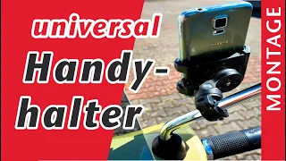 Vespa GTS - Montage SP-Connect Universal Handy Halterung am Spiegel