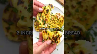 High Protein Naan Bread 🧈 #shorts #naanbread #naan #breadrecipe #easyrecipe #indianfood