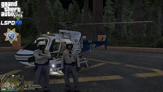 GTA V - LSPDFR 0.4.9🚔 - SAHP/CHP - Highway Patrol Air Support - Grand Theft Auto | Pursuits - 4K