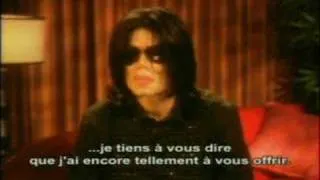 Michael Jackson s'adresse aux fans francais