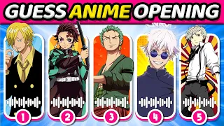 GUESS THE ANIME OPENING 🔊🤩🔥 (Level: EASY ➜ HARD) ANIME OPENING QUIZ 🎙️🎶