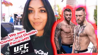 VLOG | seeing UFC 264 at T-Mobile arena, CONOR MCGREGOR & DUSTIN POIRIER face-off, chinatown mall