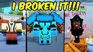 😵‍💫i broke the TITAN COMPUTER MAN in Skibidi Tower Defense! #roblox