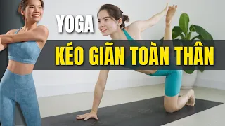 Yoga Kéo Giãn toàn thân giúp giảm đau lưng, đau cổ vai gáy | Hoàng Uyên Yoga