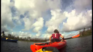 St. Johns River at Blue Spring Kayaking Time-Lapse - Dec. 31. 2015