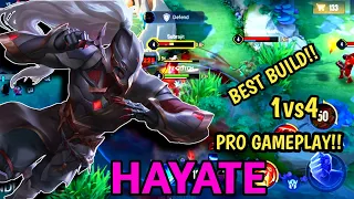 Hayate best build and Pro Gameplay | AoV | CoT | RoV | Liên Quân Mobile ||