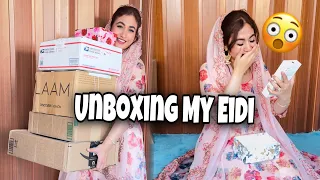 Eidi Ma 15 pro max mila || Unboxing My Eidi from Aayuzeh Janta ❤️ #alizehjamali